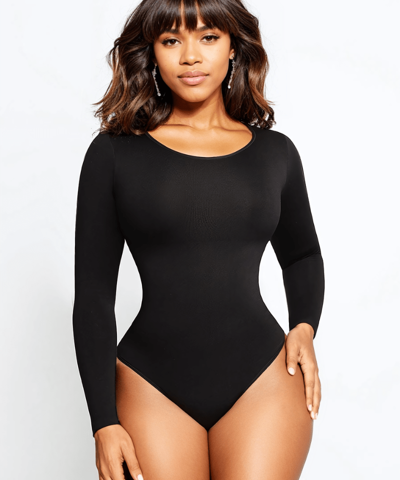 Body Femme Noir Manches Longues