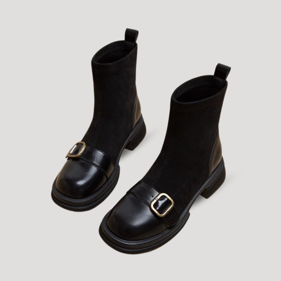 Bottines Femmes à Boucles en Daim | SUEDECLASS