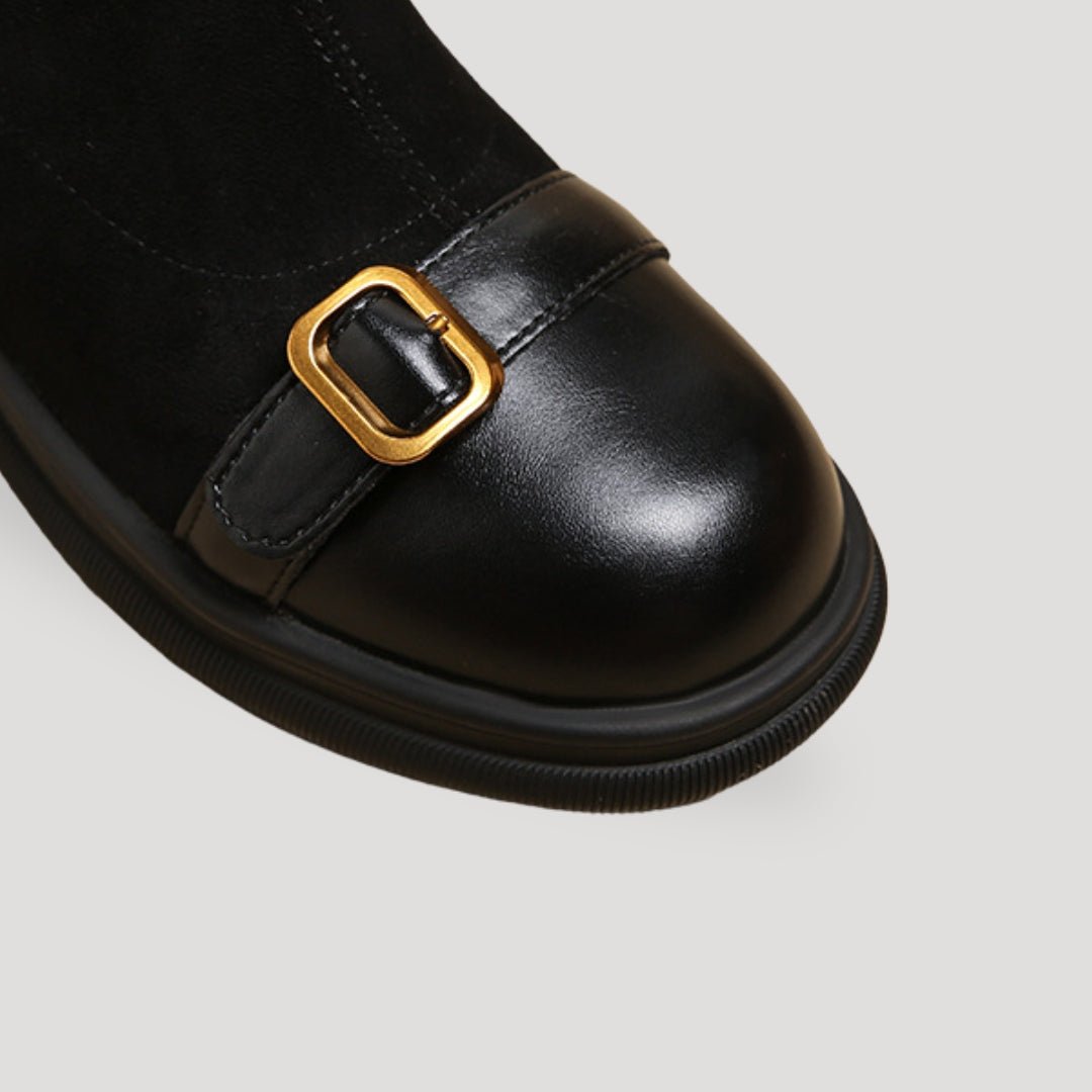 Bottines Femmes à Boucles en Daim | SUEDECLASS