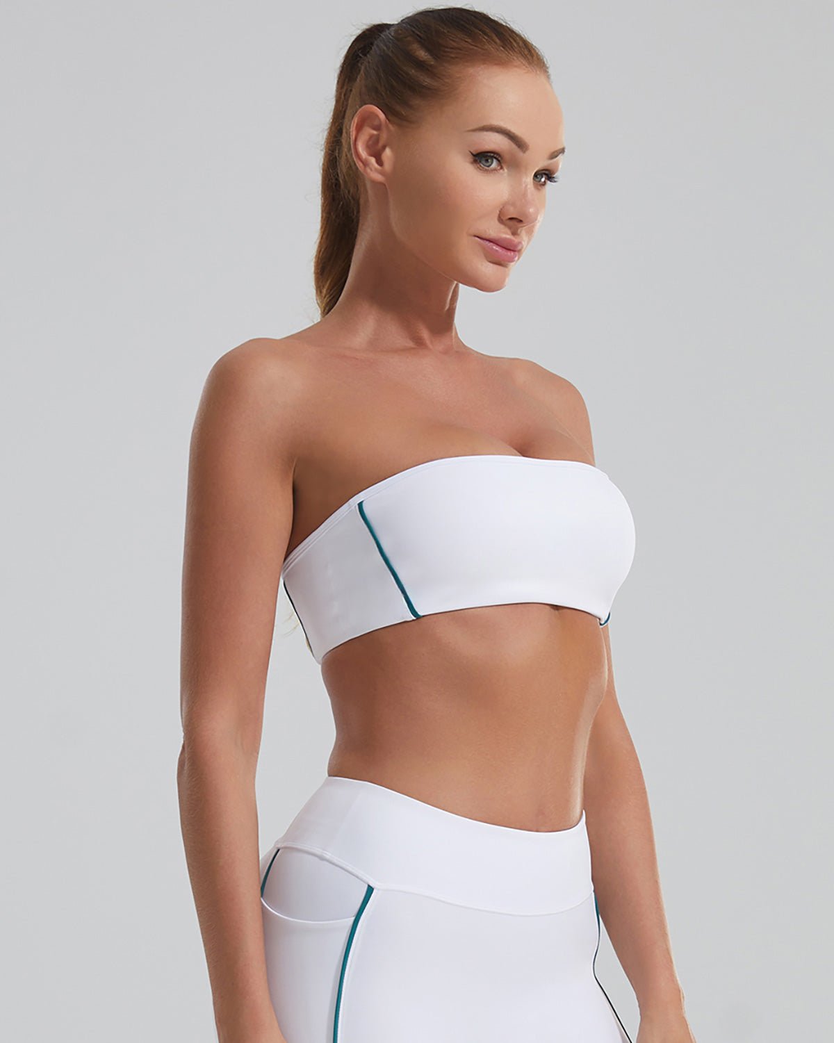 Brassière de Sport Bandeau Blanc Pur | FITBRAND™