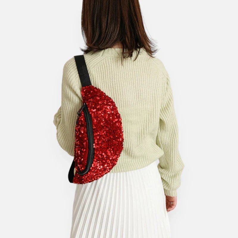 Grand Sac Banane à Sequins Tendance | STELLANA