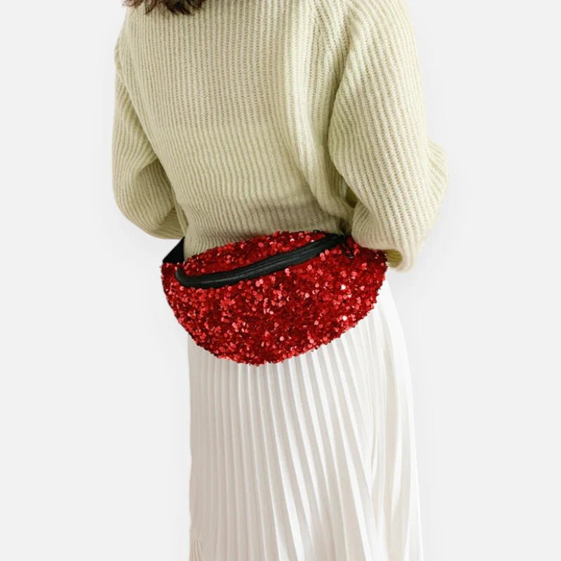 Grand Sac Banane à Sequins Tendance | STELLANA
