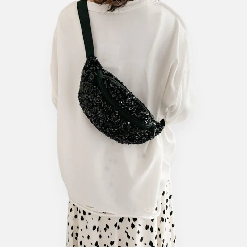 Grand Sac Banane à Sequins Tendance | STELLANA
