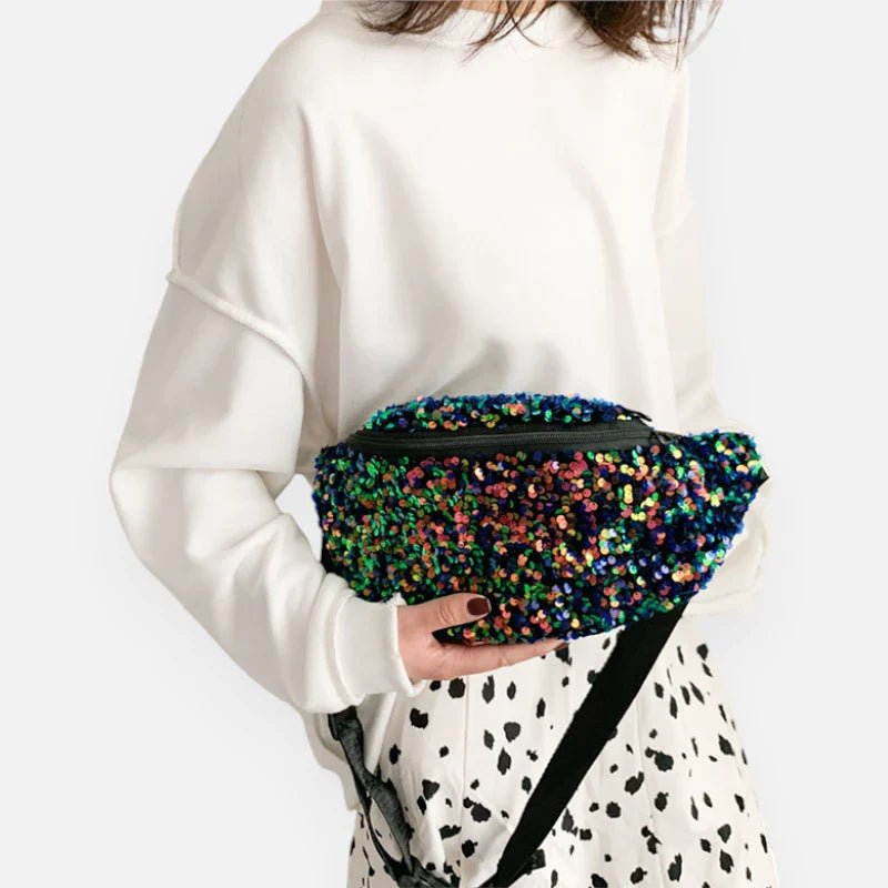 Grand Sac Banane à Sequins Tendance | STELLANA