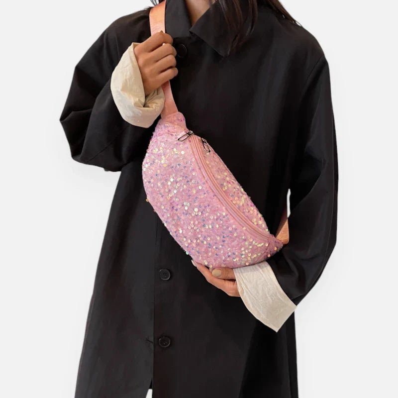 Grand Sac Banane à Sequins Tendance | STELLANA