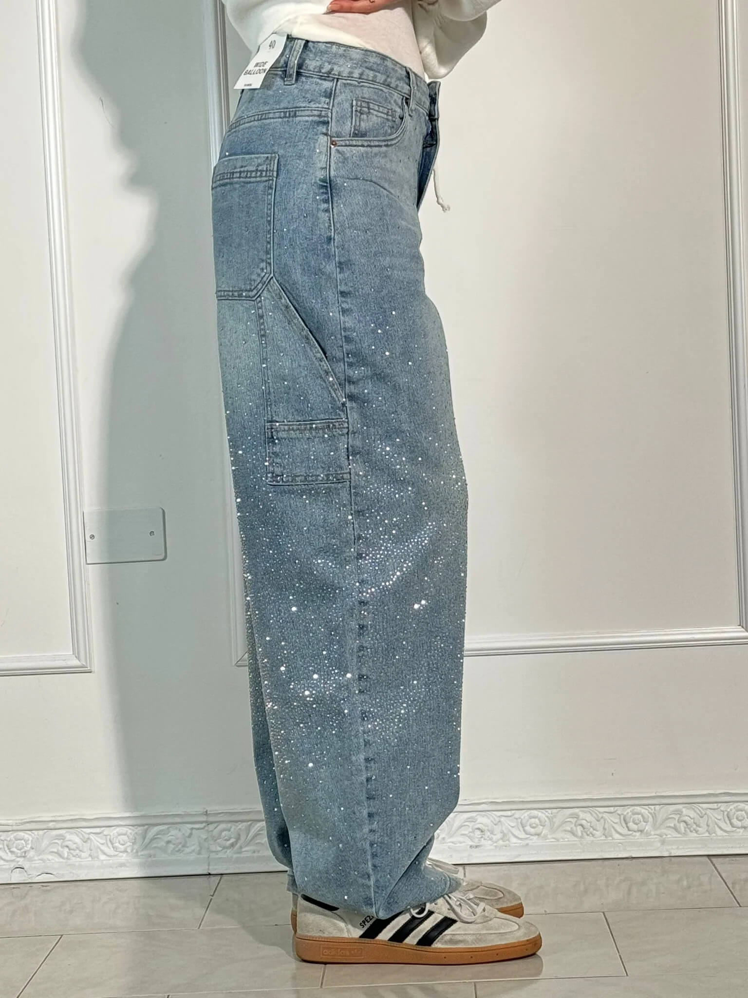 Jean Femme Denim Scintillant | BALLON CARPENTER