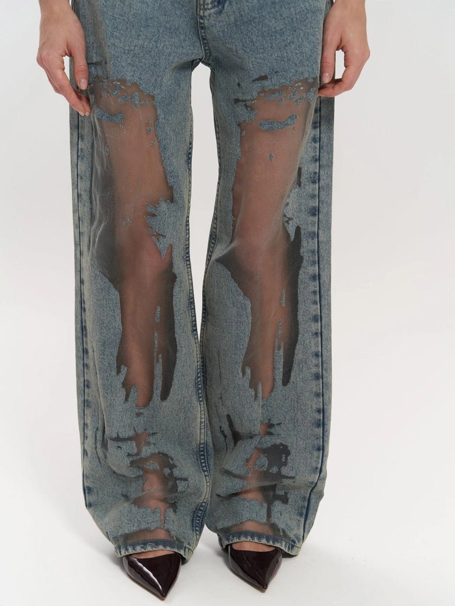 Jean Femme Effet Transparent | MESHA