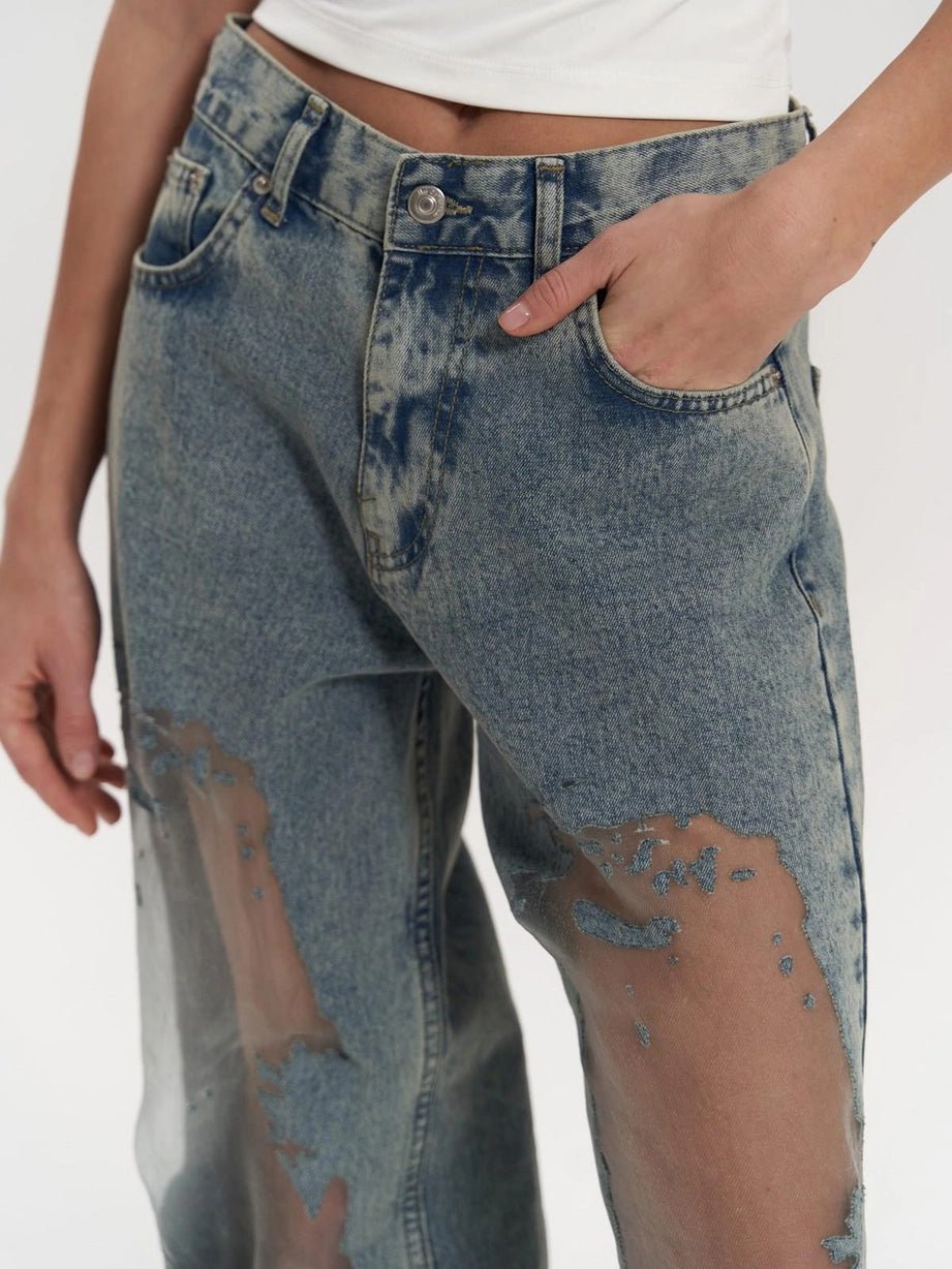 Jean Femme Effet Transparent | MESHA
