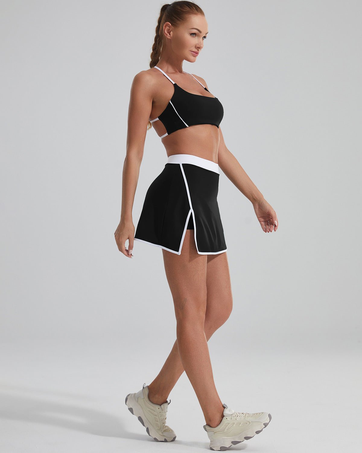 Jupe Sport Noire Élégante | BLACKPEARL