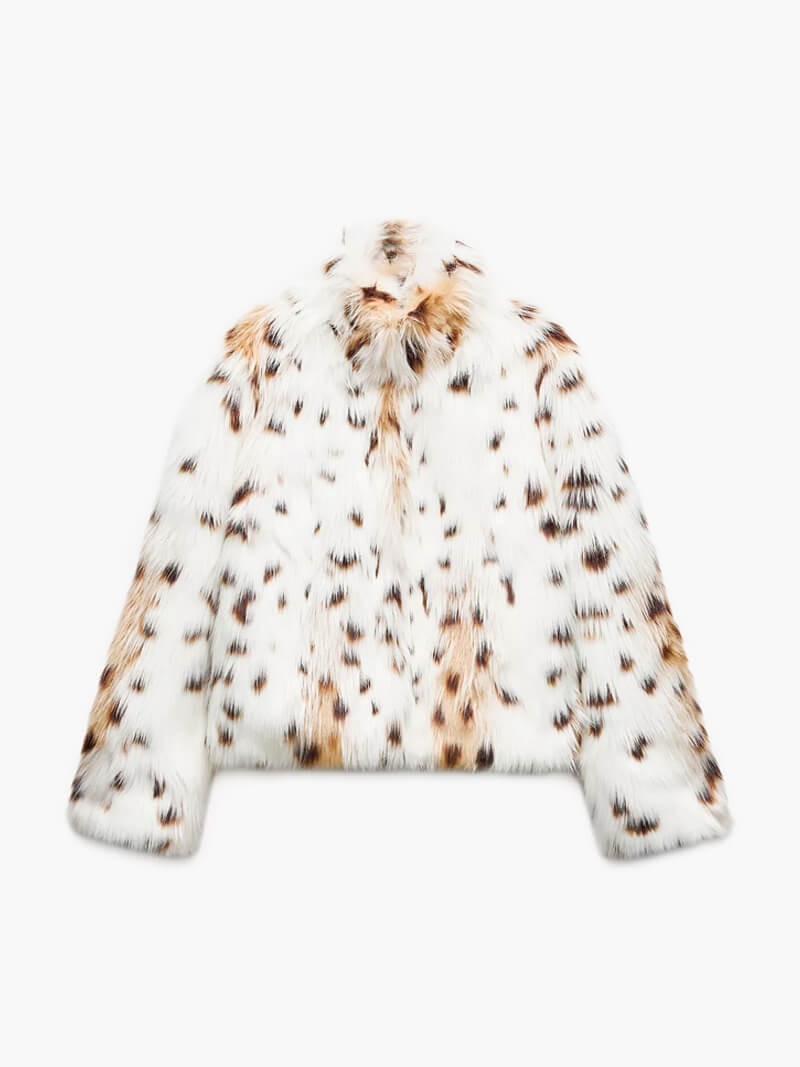 Manteau Fausse Fourrure Leopard | COSYFUR™
