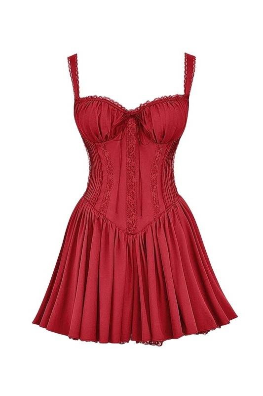 Mini Robe Femme Corset en Dentelle | AGNES
