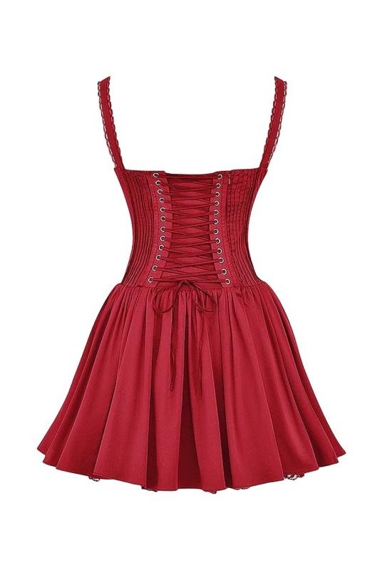 Mini Robe Femme Corset en Dentelle | AGNES