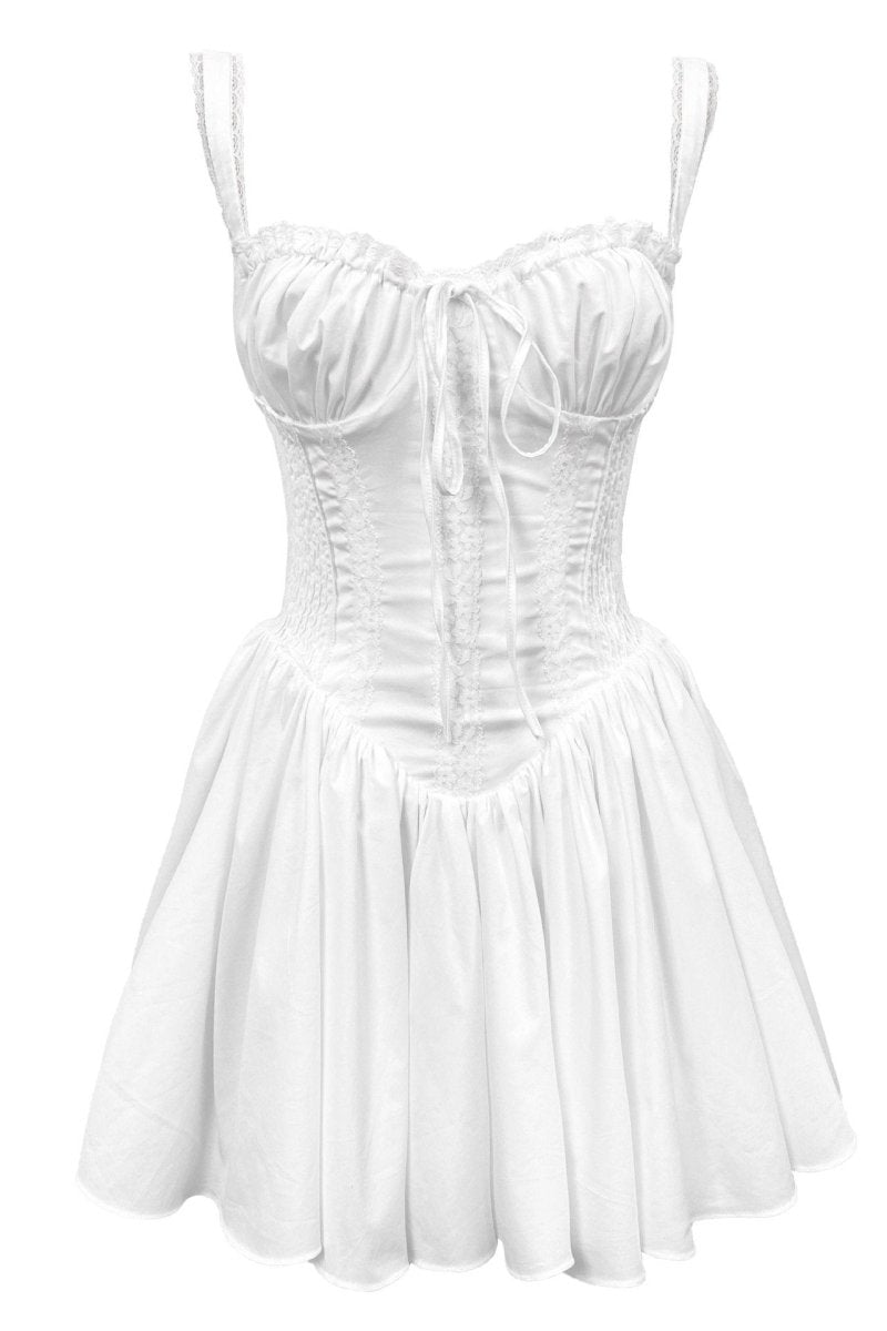 Mini Robe Femme Corset en Dentelle | AGNES