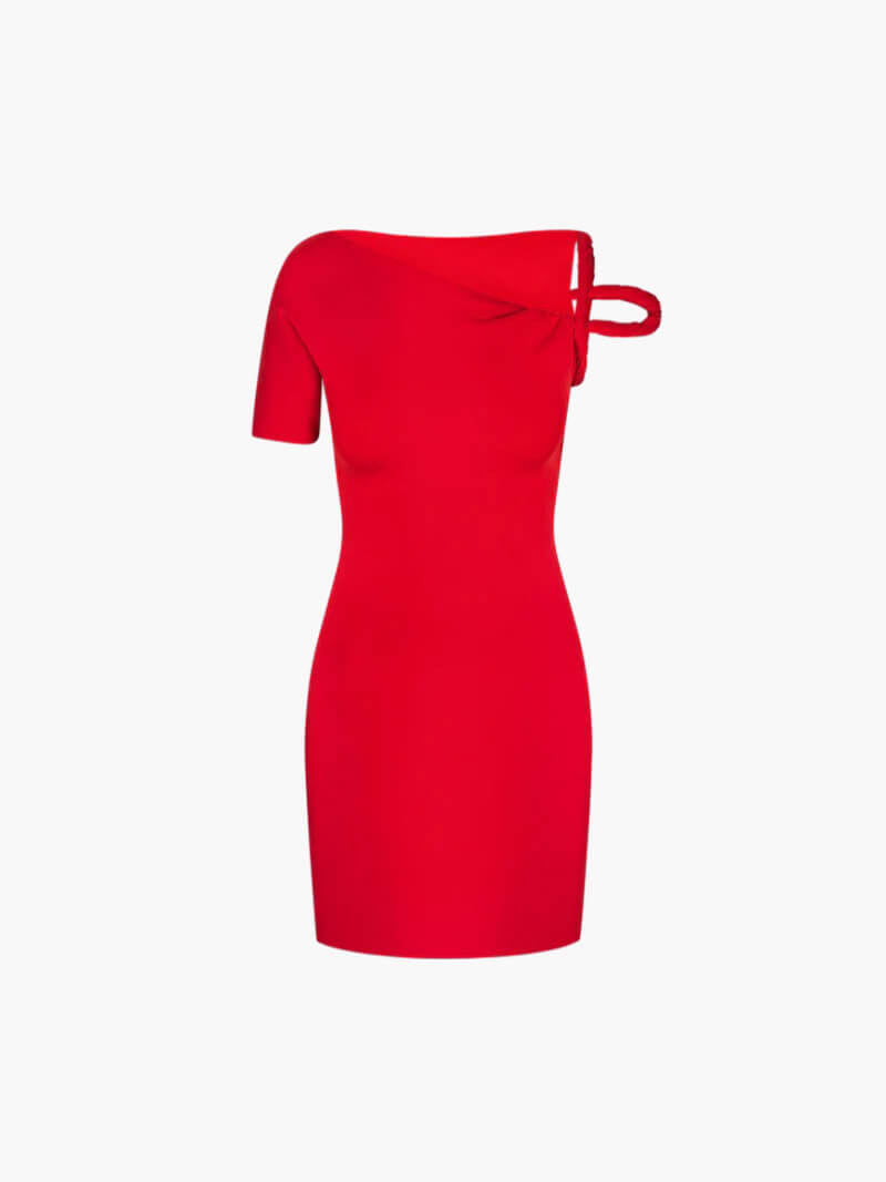 Robe Ajustée Torsadée Moderne | TWISTGLAM™