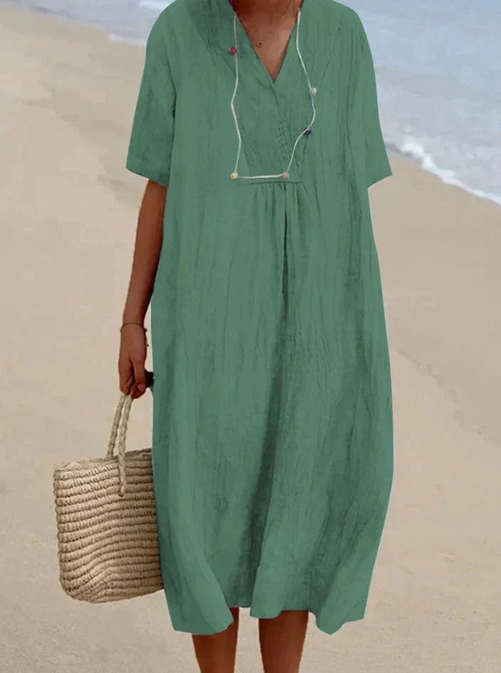 Robe d’Été en Coton et Lin | ARIA