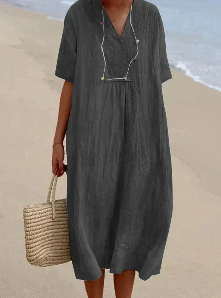 Robe d’Été en Coton et Lin | ARIA