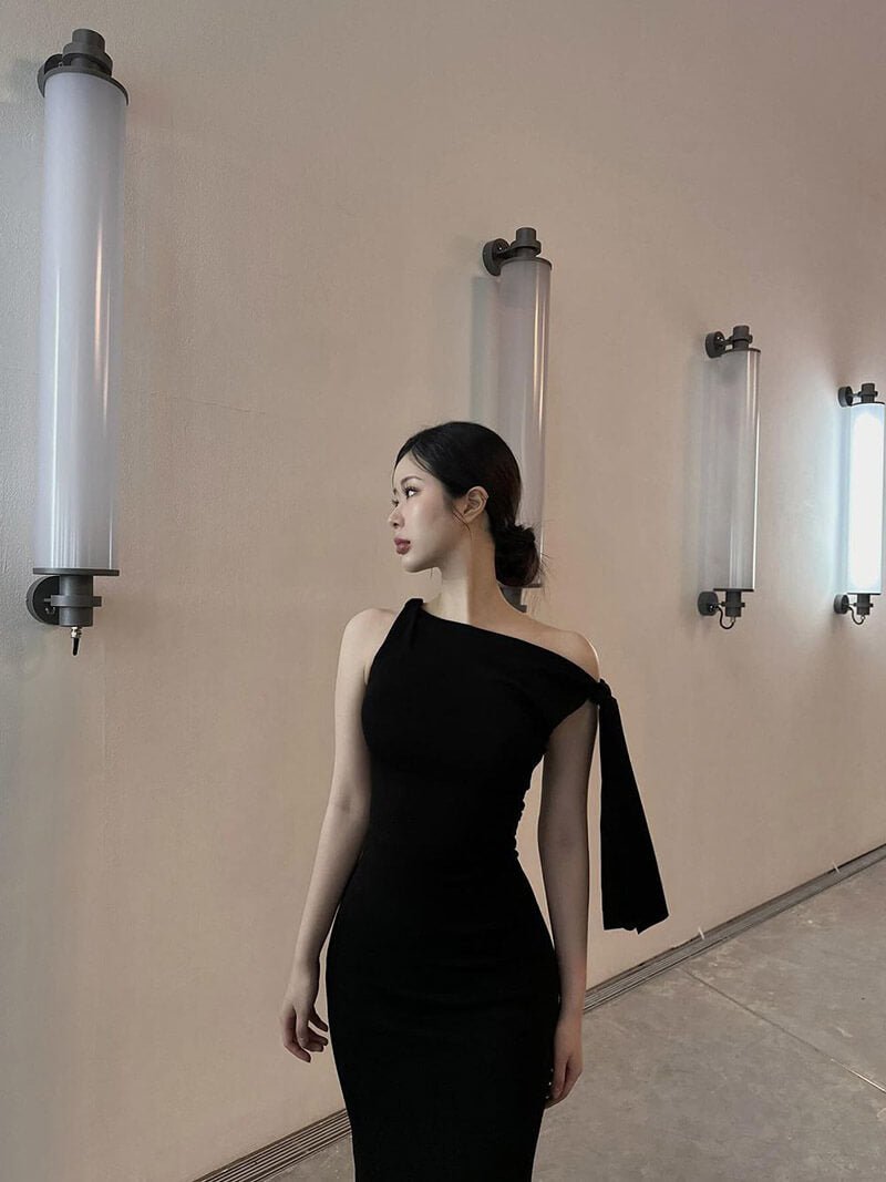 Robe Longue Nouée Élégante | CHICKNIT™