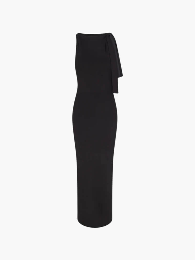 Robe Longue Nouée Élégante | CHICKNIT™