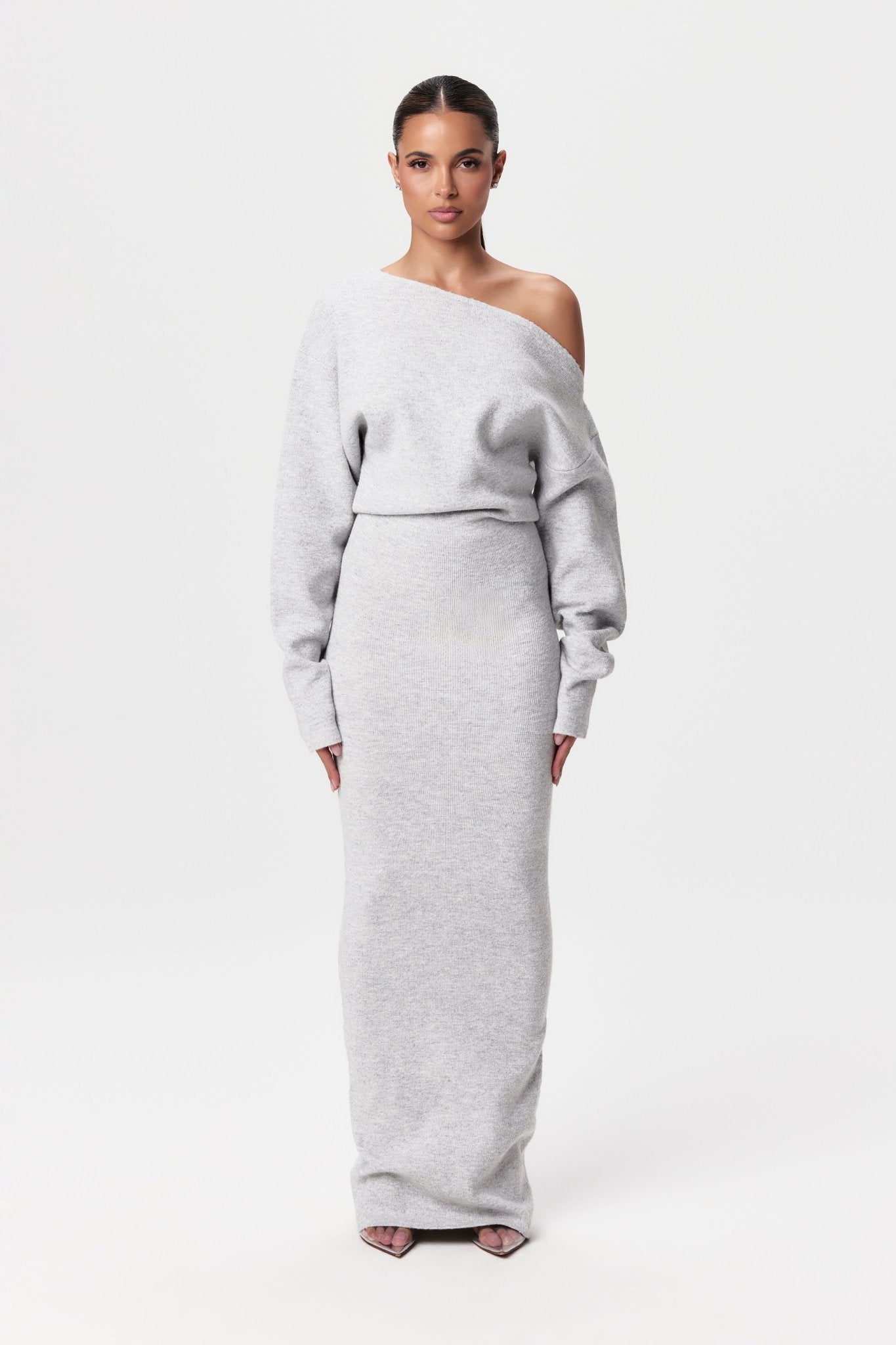 Robe Pull Moderne Épaules Dénudées | EMMA