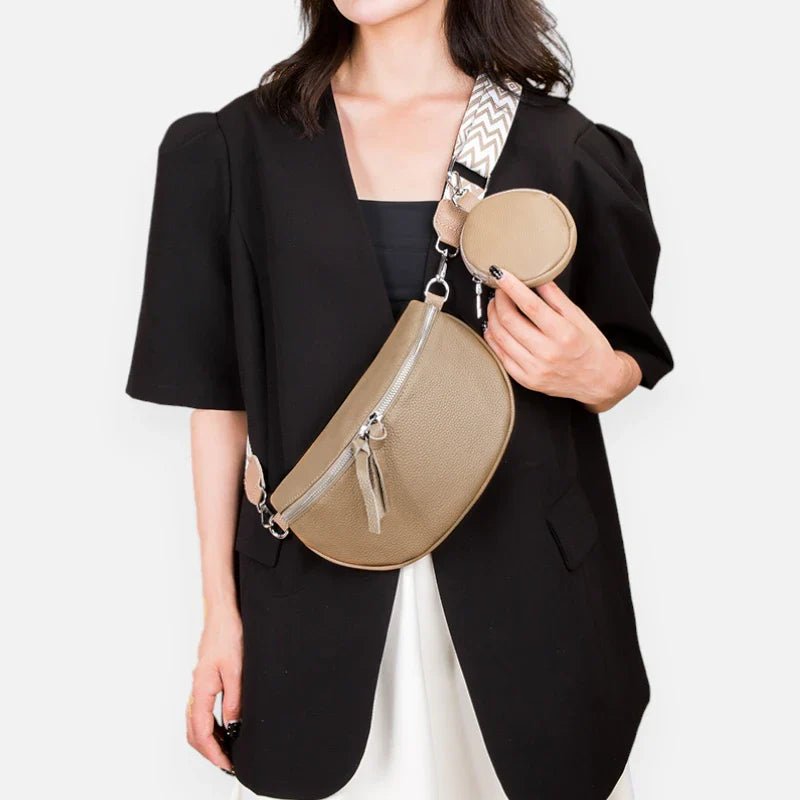 Sac Banane en Cuir à Bandoulière avec Porte-Monnaie | CAMILLA