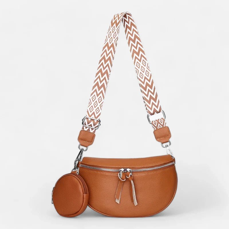Sac Banane en Cuir à Bandoulière avec Porte-Monnaie | CAMILLA