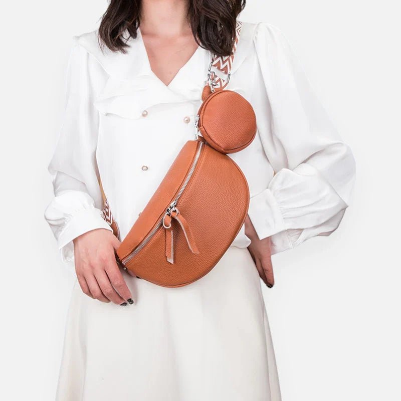 Sac Banane en Cuir à Bandoulière avec Porte-Monnaie | CAMILLA
