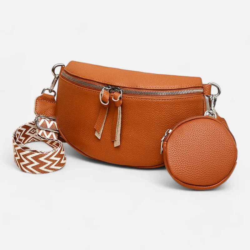 Sac Banane en Cuir à Bandoulière avec Porte-Monnaie | CAMILLA