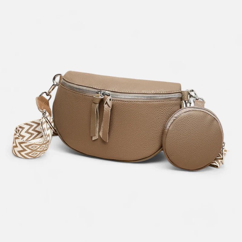 Sac Banane en Cuir à Bandoulière avec Porte-Monnaie | CAMILLA