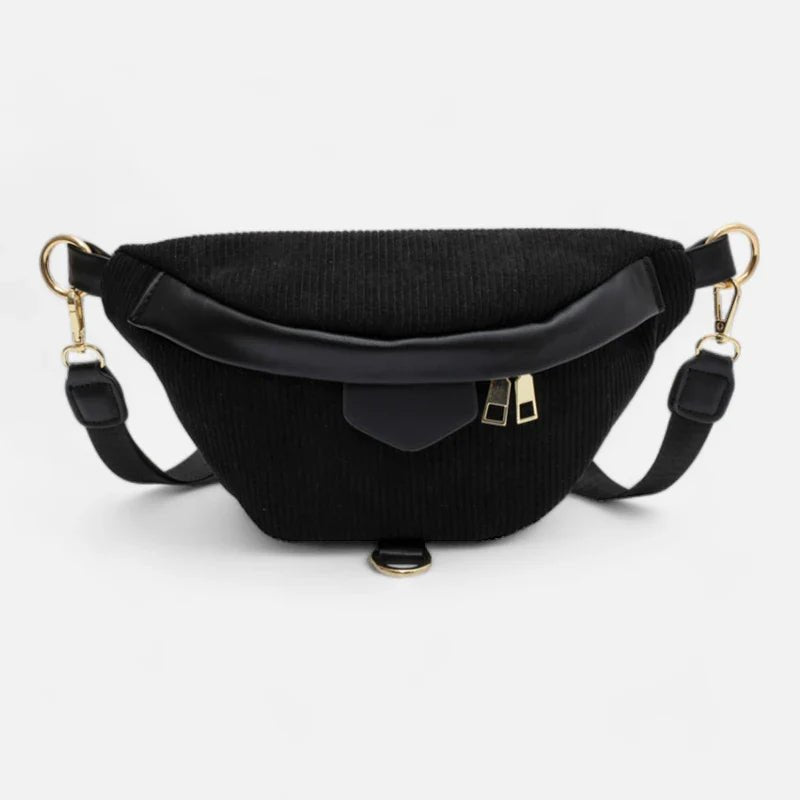 Sac Banane Femme Velours Côtelé Chic à Bandoulière | HÉLÈNE