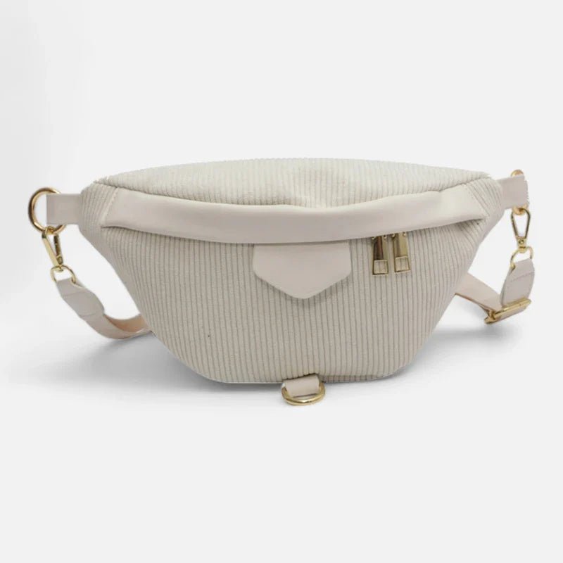 Sac Banane Femme Velours Côtelé Chic à Bandoulière | HÉLÈNE