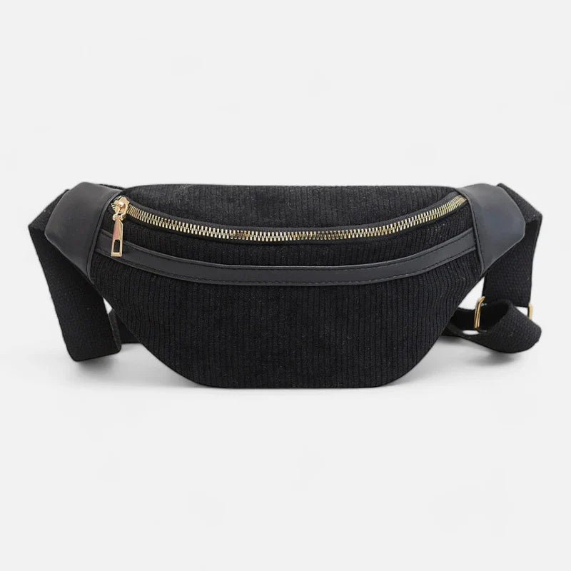 Sac Banane Femme Velours Côtelé Chic à Bandoulière | VIVIANA