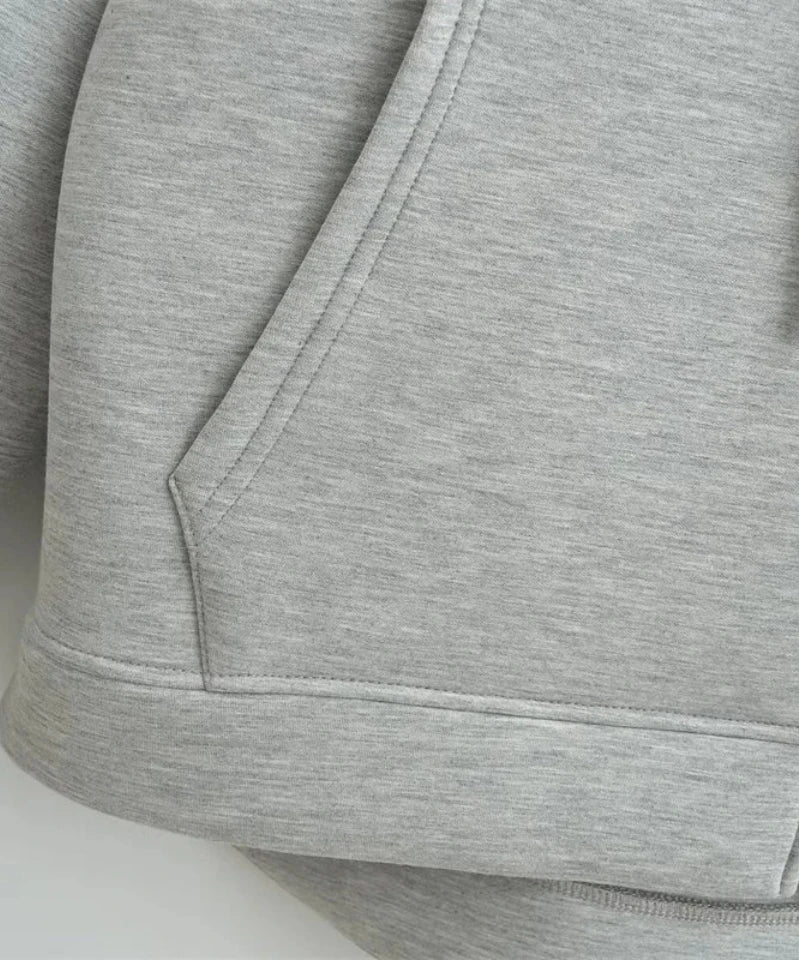 Sweat Femme Capuche Zippé Oversize