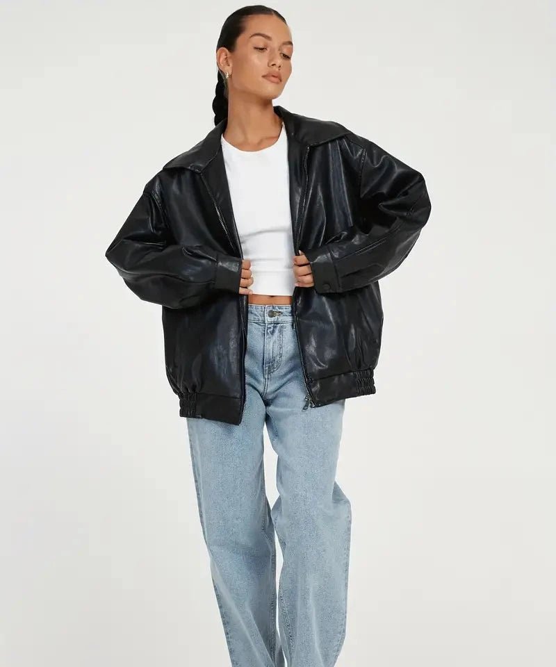 vestes bomber femme noir
