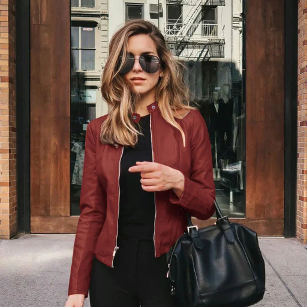 Veste en Cuir Femme | URBANGLAM™
