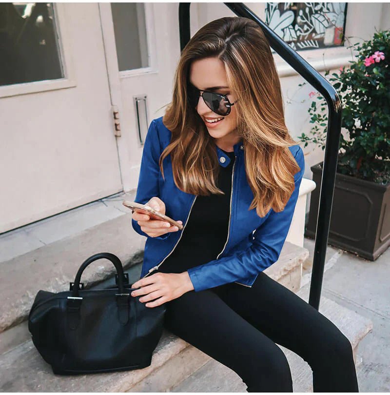 Veste en Cuir Femme | URBANGLAM™