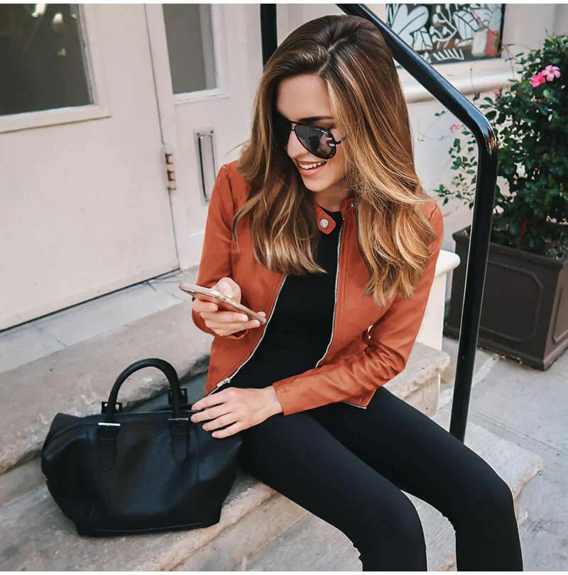 Veste en Cuir Femme | URBANGLAM™