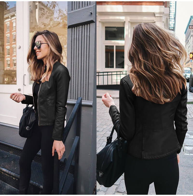 Veste en Cuir Femme | URBANGLAM™