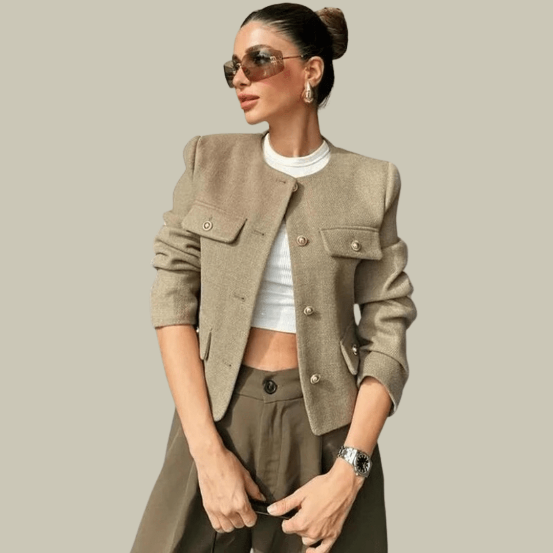 Veste Minimaliste Courte Femme | SIMPLICITY™