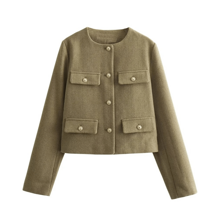 Veste Minimaliste Courte Femme | SIMPLICITY™