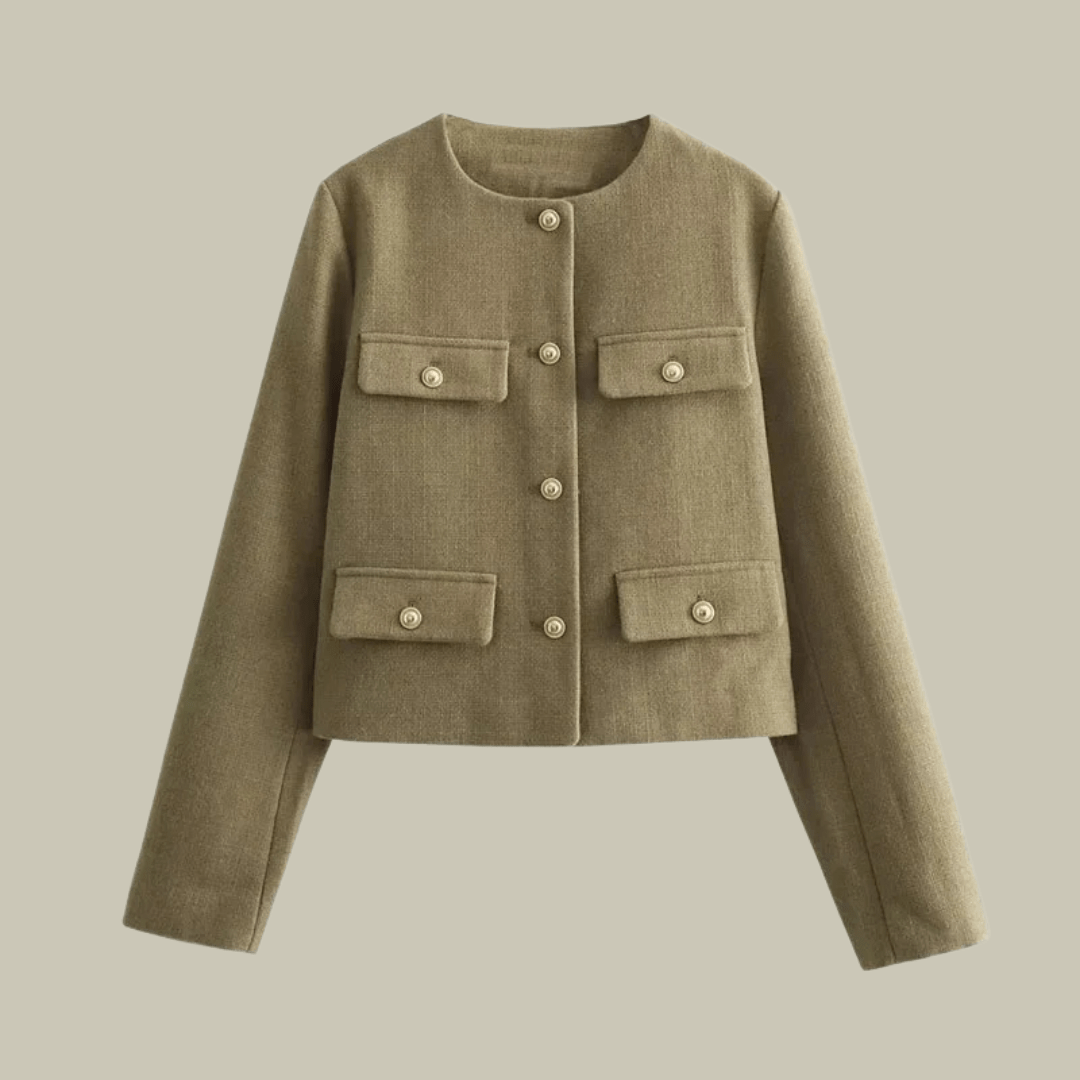 Veste Minimaliste Courte Femme | SIMPLICITY™