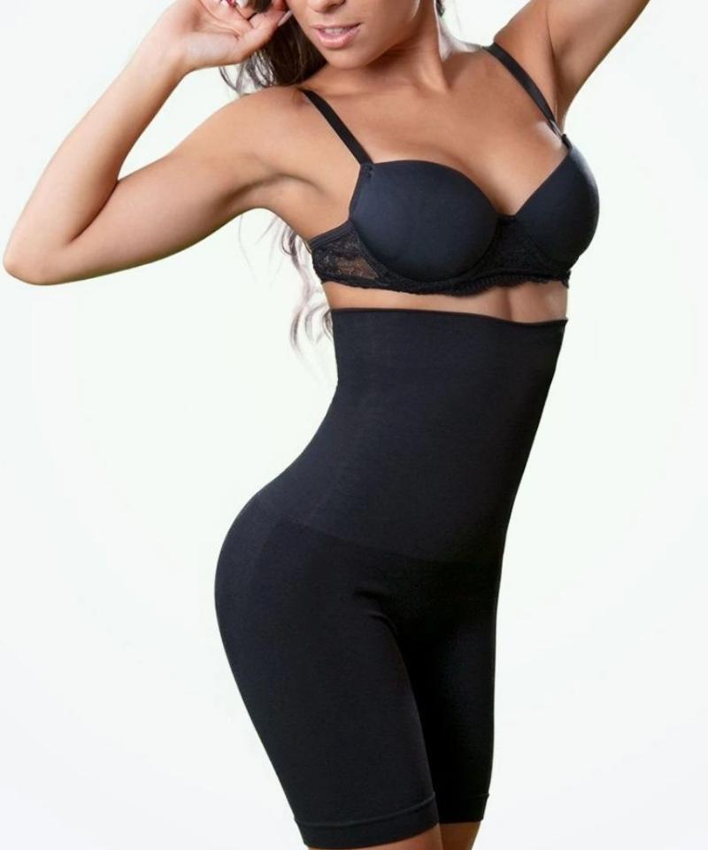 Shorty Confortable Taille Haute Femme Noir