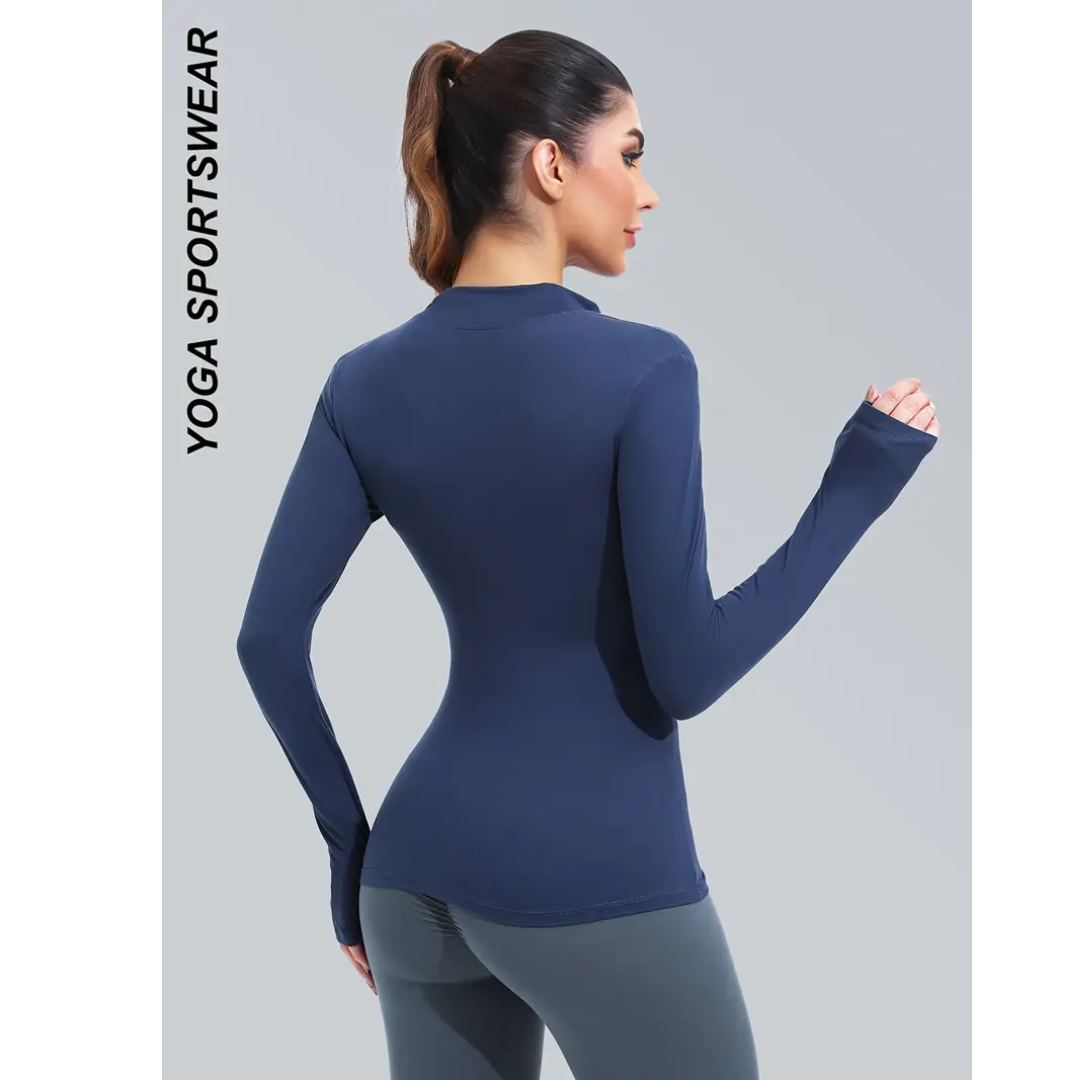 Haut Femme Manches Longues Coupe Ajustée | FLEXFIT™