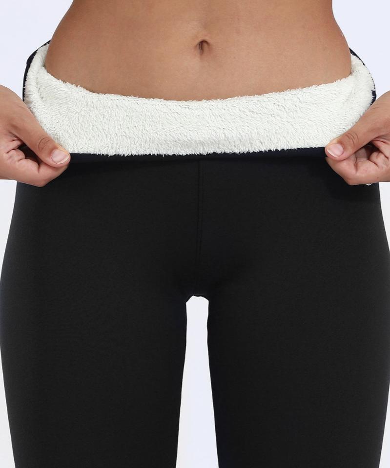 legging polaire hiver femme chaud