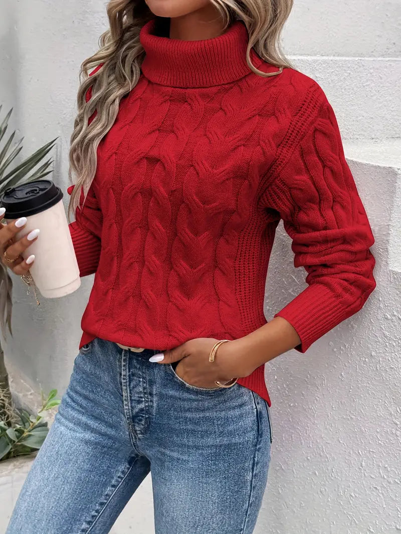 Pull Col Roulé Twisté | STYLECOZY™