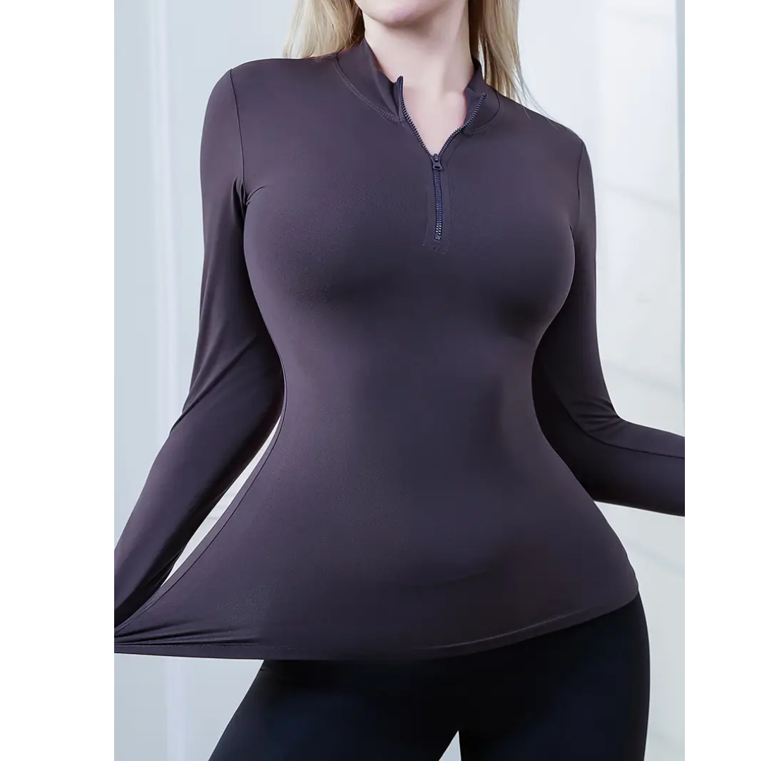 Haut Femme Manches Longues Coupe Ajustée | FLEXFIT™