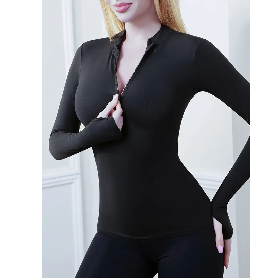 Haut Femme Manches Longues Coupe Ajustée | FLEXFIT™