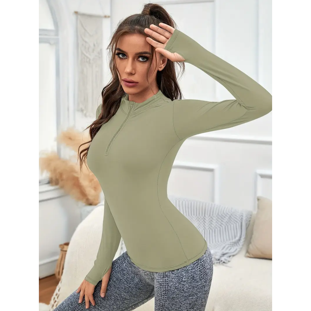 Haut Femme Manches Longues Coupe Ajustée | FLEXFIT™