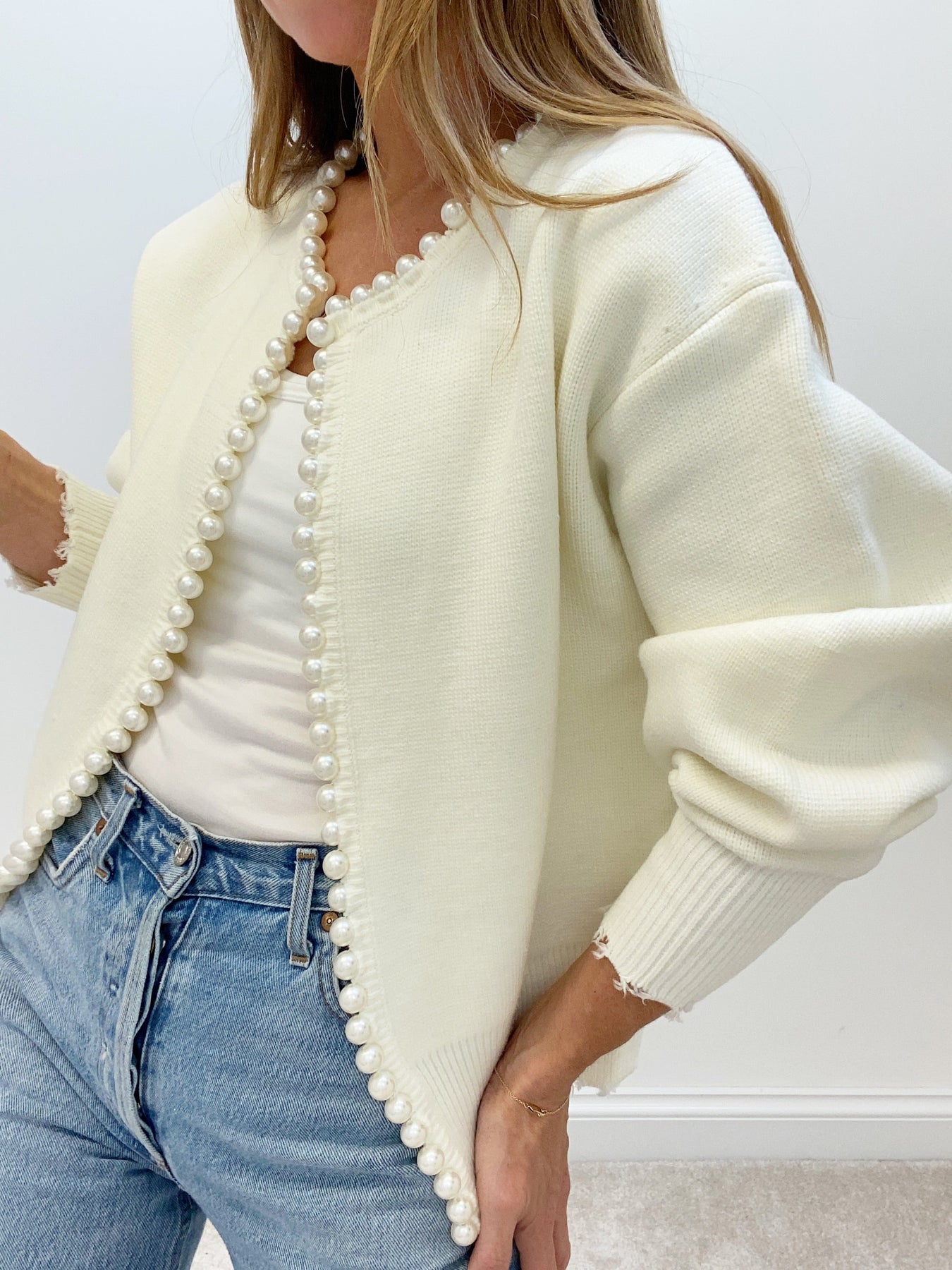 Cardigan Femme Orné de Perles | PERLEA