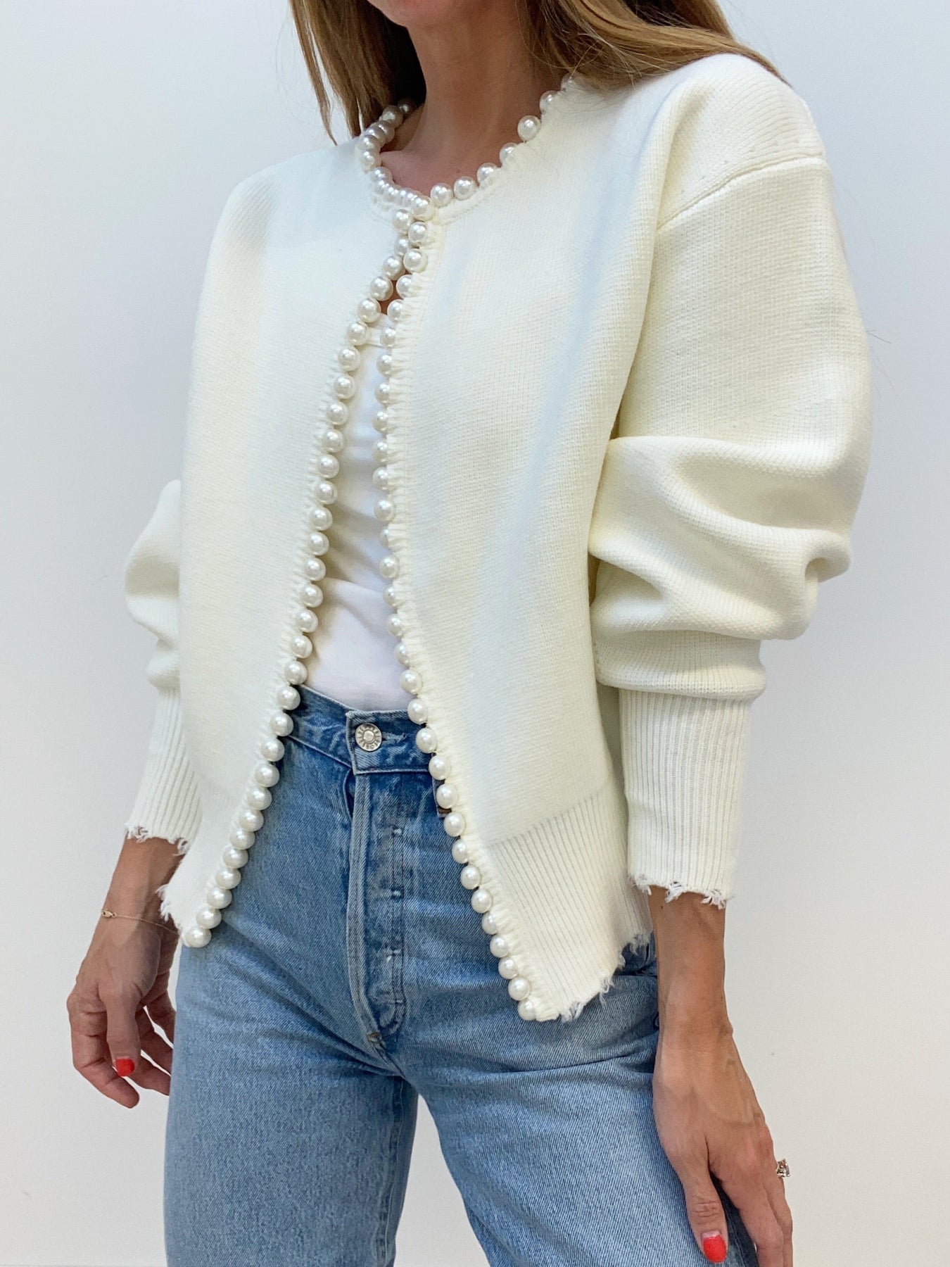 Cardigan Femme Orné de Perles | PERLEA