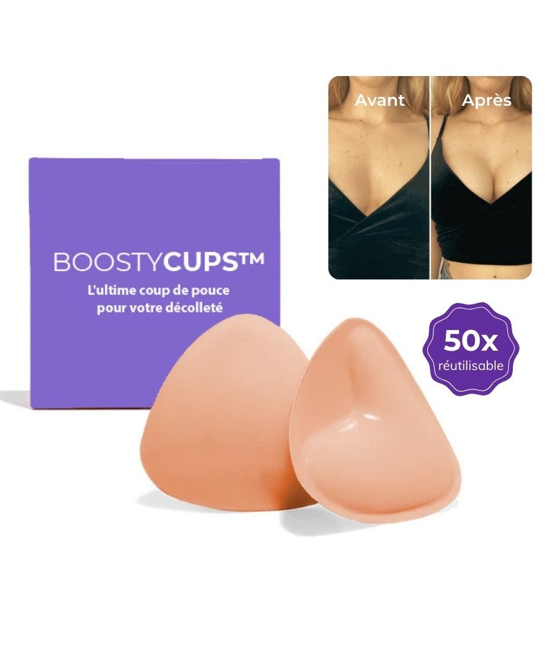 Coussinets Push-Up Dos Nu Adhésif | BoostyCups™